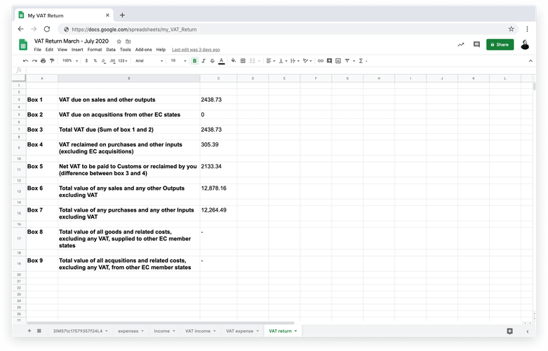 MTD VAT templates for Excel | ANNA